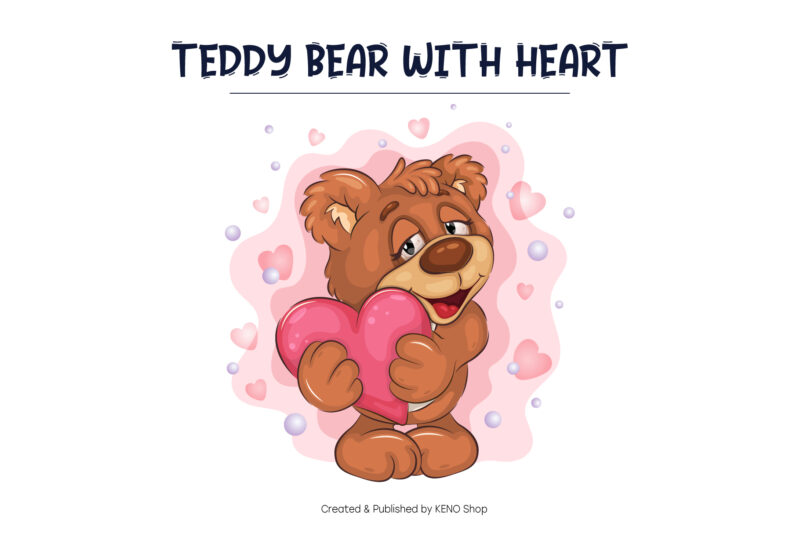 Set of Cartoon Teddy Bears 03. T-Shirt.