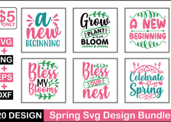 Spring Svg Design Bundle