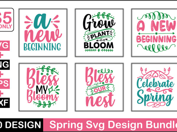 Spring svg design bundle