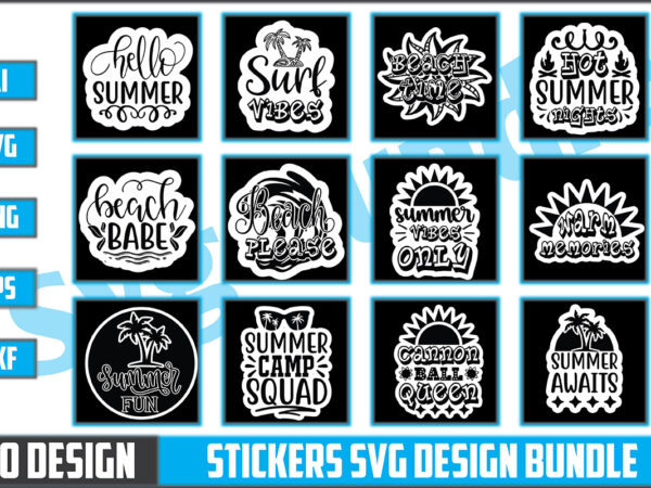 Stickers svg design bundle