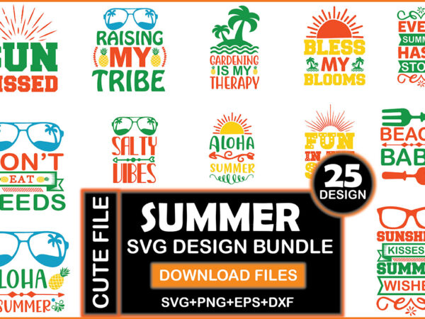 Summer svg design bundle