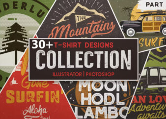 T-Shirt Designs Retro Collection. Part 2