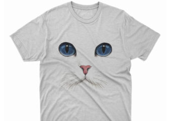 Cute cat eyes t shirt design