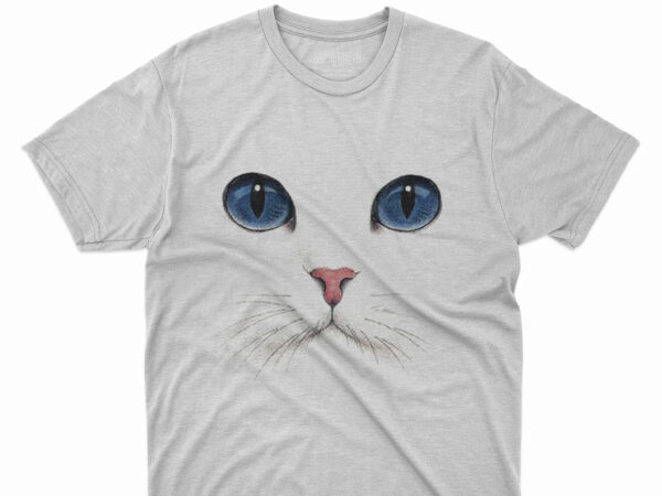Cute cat eyes t shirt design