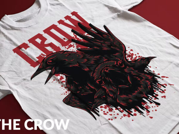 The crow premium t-shirt design
