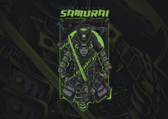 Samurai Warrior T-Shirt Design