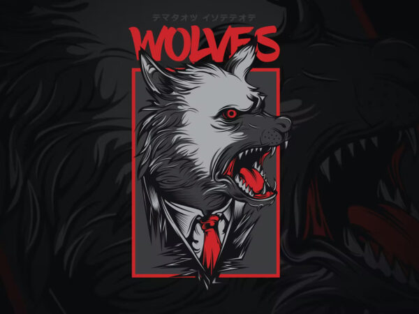 Mafia wolves t-shirt design