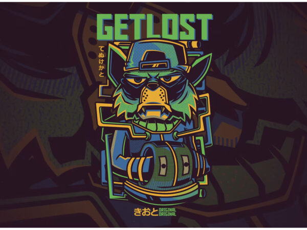 Get lost t-shirt design