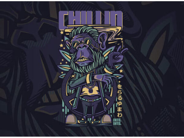 Chillin premium t-shirt design