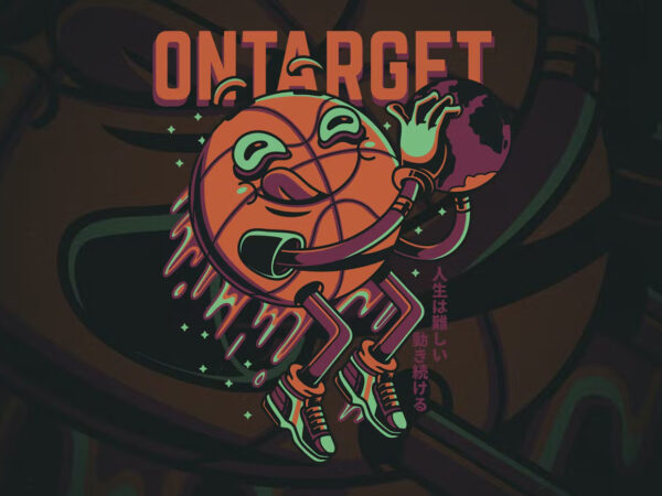 On target t-shirt design template