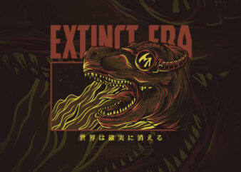 Extinct Era T-Shirt Design