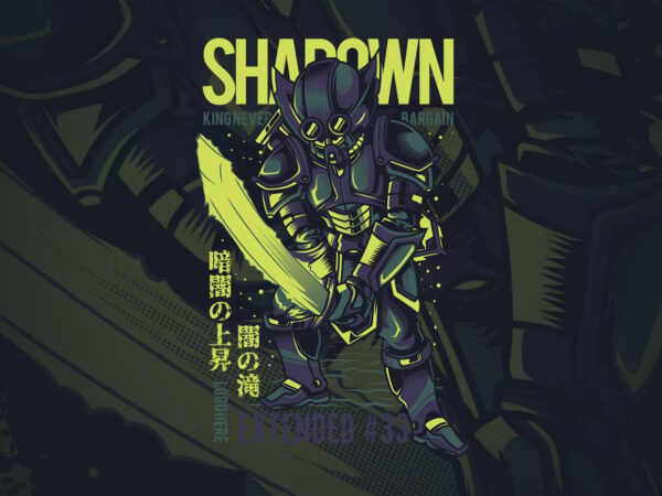 Shadown knight t-shirt design