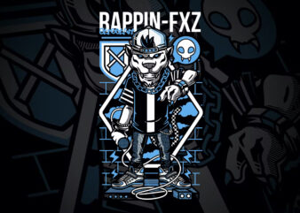 Rappin FXZ T-Shirt Design Illustration