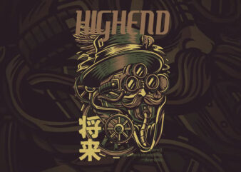 Highend T-Shirt Design Illustration