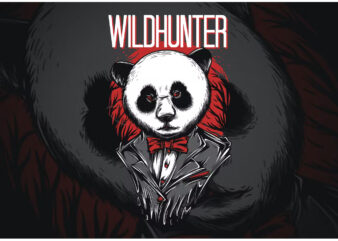 WildHunter T-Shirt Design Illustration