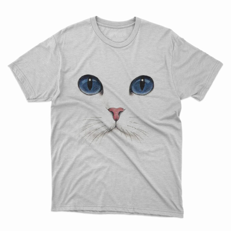 Cute cat eyes t shirt design