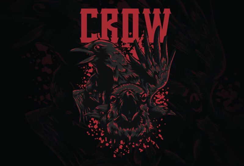 The Crow Premium T-Shirt Design