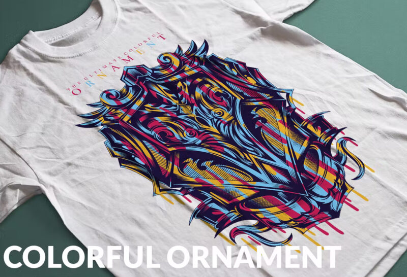 Colorful Ornament T-Shirt Design