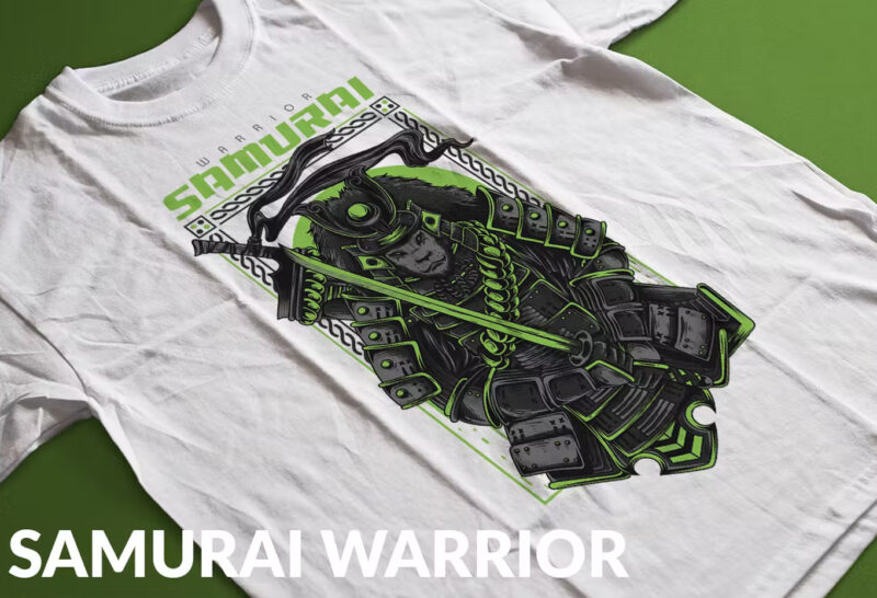 Samurai Warrior T-Shirt Design