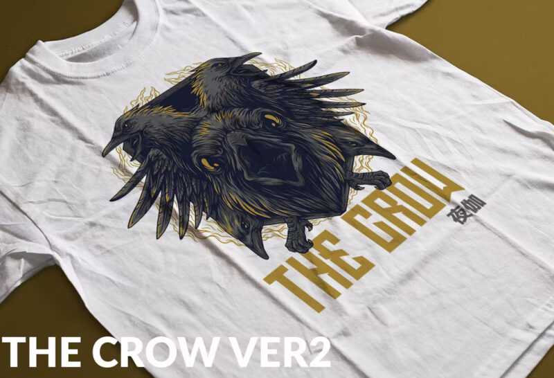 The Crow Ver 2 T-Shirt Design