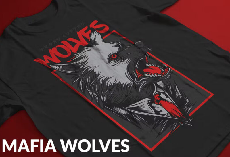 Mafia Wolves T-Shirt Design