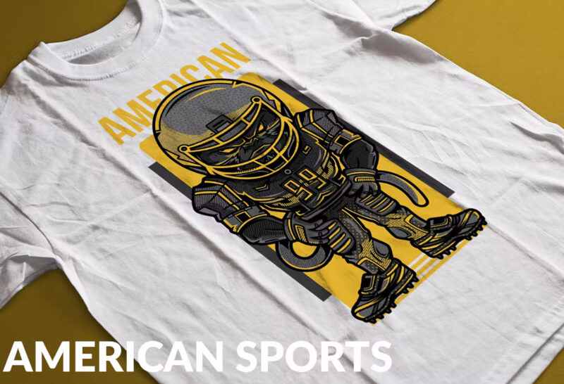 American Sports T-Shirt Design