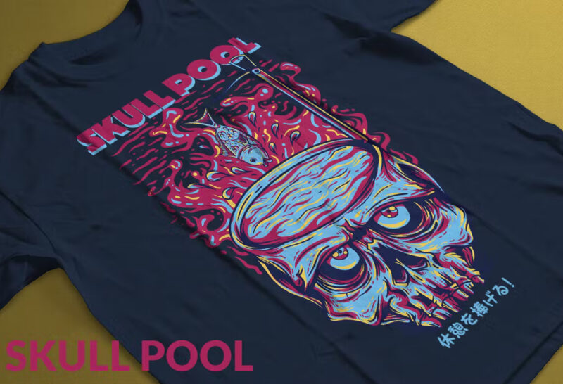 Skull Pool T-Shirt Design