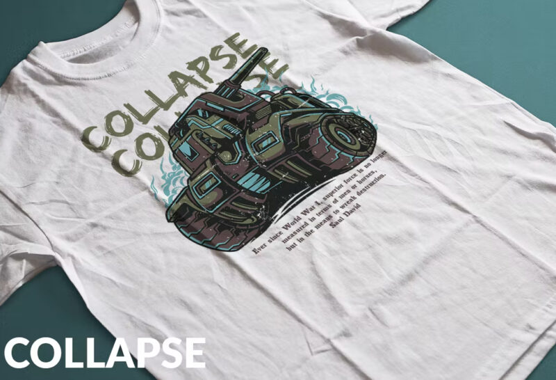 Collapse Tank T-Shirt Design