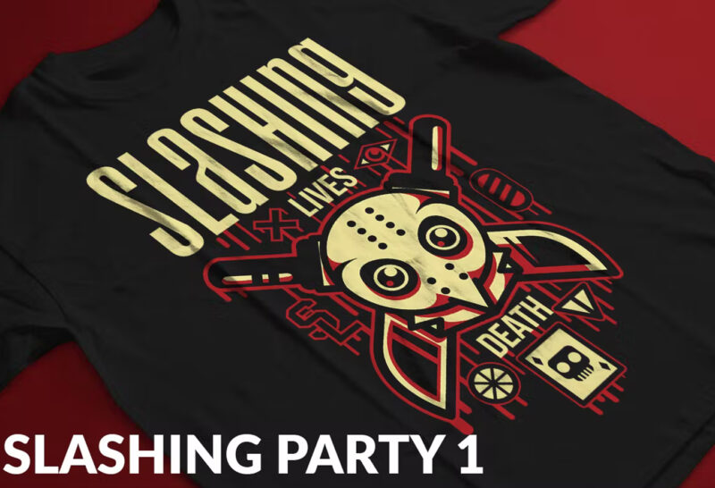 Slashing Party 1 T-Shirt Design