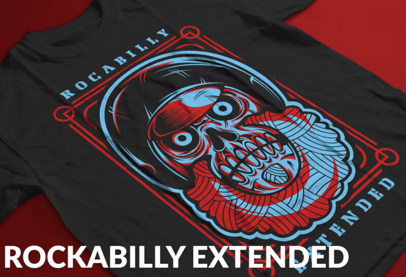 Rockabilly Extended T-Shirt Design