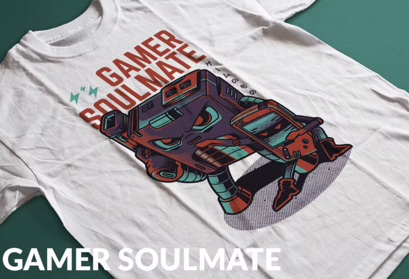 Gamer Soulmate T-Shirt Design