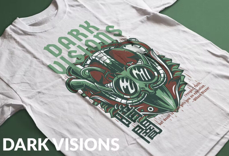 Dark Visions T-Shirt Design Template