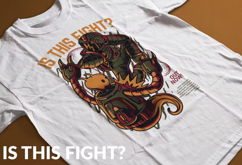 Is This Fight? T-Shirt Design Illustration