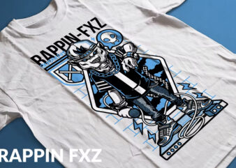 Rappin FXZ T-Shirt Design Illustration