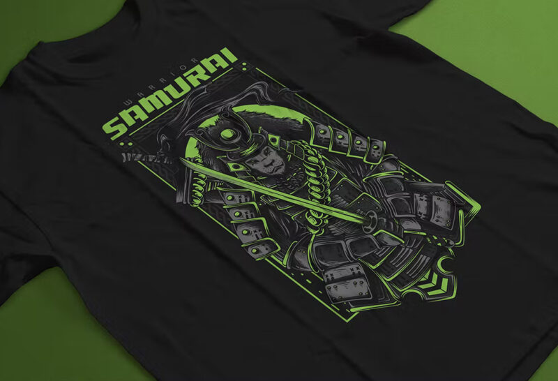 Samurai Warrior T-Shirt Design