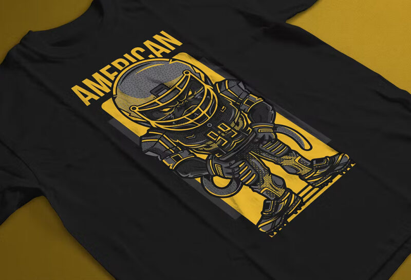 American Sports T-Shirt Design
