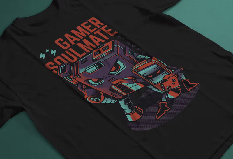Gamer Soulmate T-Shirt Design