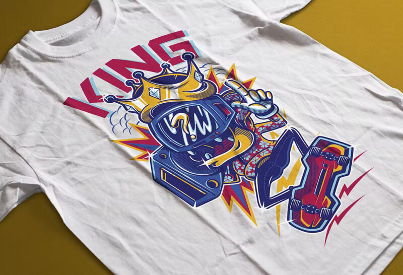 King T-Shirt Design Great Illustration