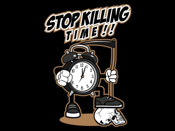 The clock cartoon t shirt designs for sale