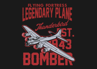 THUNDER BIRD AIR CRAFT t shirt designs for sale