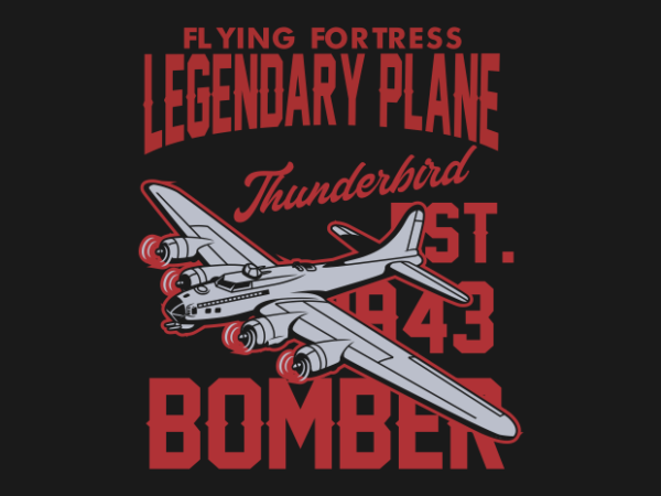 Thunder bird air craft t shirt designs for sale