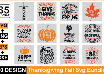 Thanksgiving Fall Svg Bundle