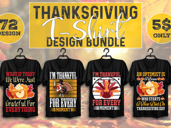 Thanksgiving t-shirt design bundle