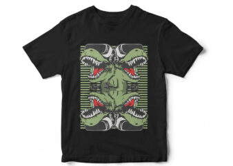 Trex, Dinosaur, t-shirt design, VR