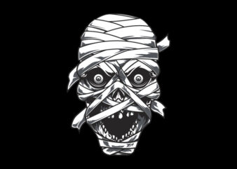 Mummy Head t shirt designs for sale