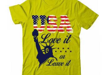 Usa love it or leave it PNG & SVG vector for print-ready t-shirts design