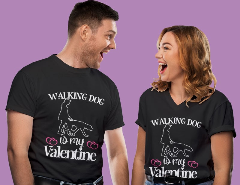 30 Valentine day tshirt designs bundle editable