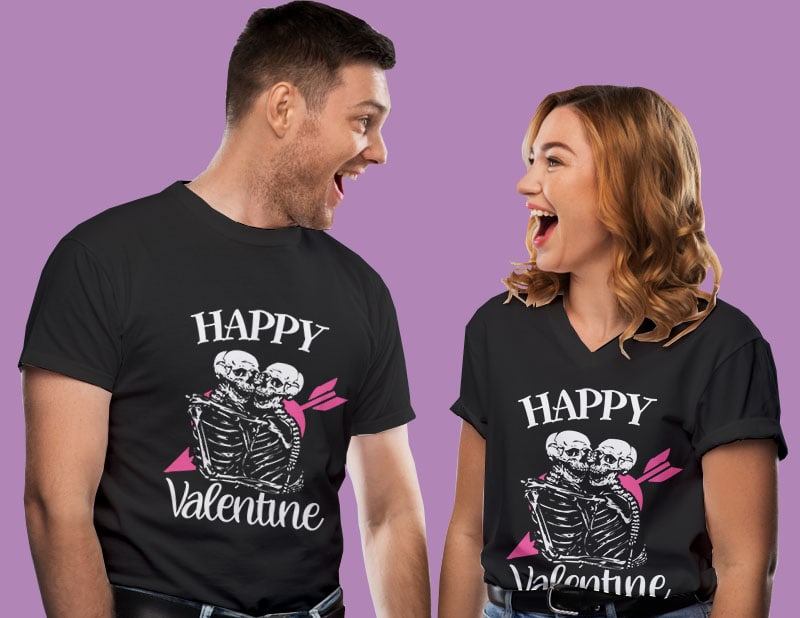 36 Valentine day tshirt designs bundle editable