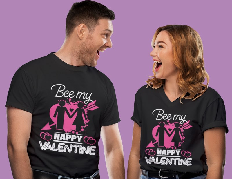 30 Valentine day tshirt designs bundle editable