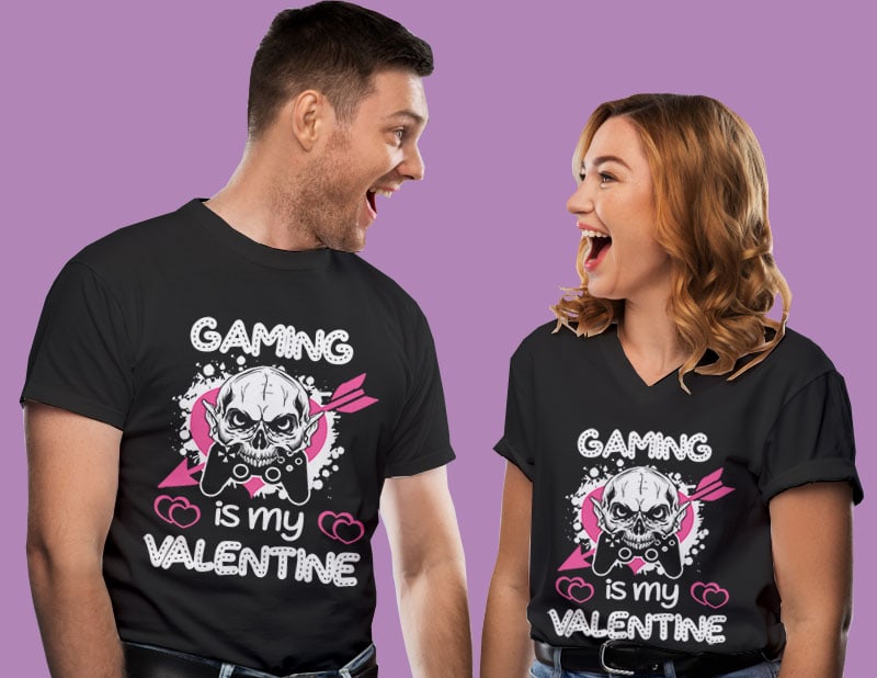 30 Valentine day tshirt designs bundle editable